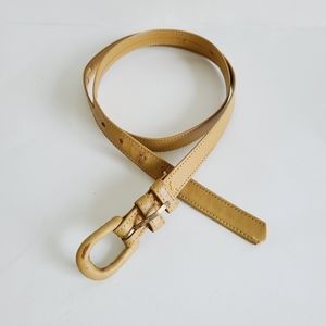 Accessories by pearl genuine leather neutral belt